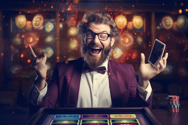 Suasana pertandingan sepak bola yang intens dan hiburan live betting